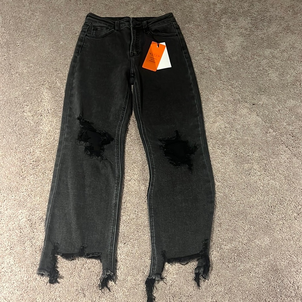 NWT 🔥Risen high rise Straight Crop Jeans size 26